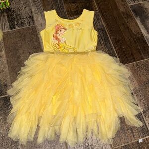 Yellow Disney Belle Princess Dress 4T